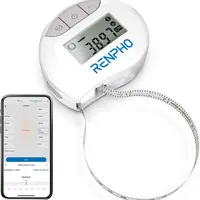 RENPHO Smart Tape Measure for Weight Loss Bluetooth Fitness Portable Tool with App, Automatic Retractable Tape, Measuring Waist, Hip, Bust, Arms, Muscle Gain, Retractable, 60in /150cm, Gym Gifts