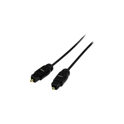 StarTech.com 15 ft Thin Toslink Digital Optical SPDIF Audio Cable