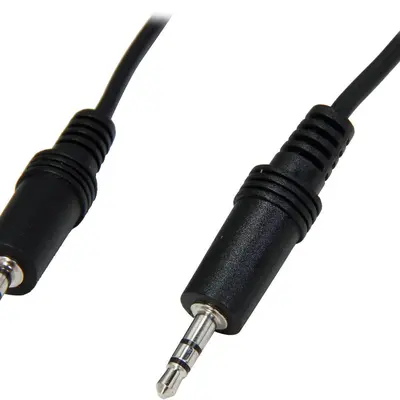 C2G 40413 3.5mm M/M Stereo Audio Cable, Aux Cable, Black (6 Feet, 1.82 Meters)