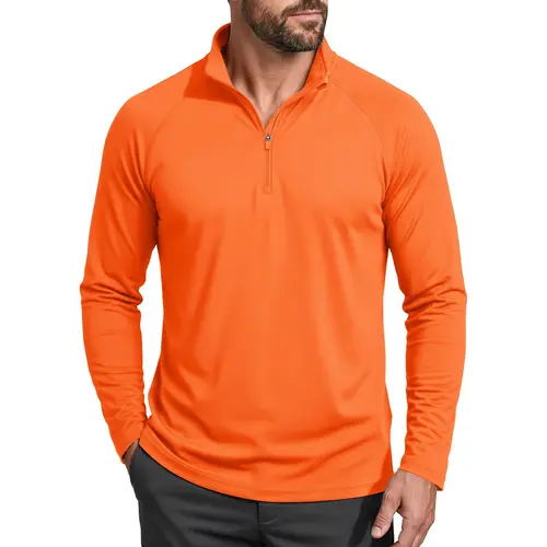 MAGCOMSEN 1/5 Pack Men's 1/4 Zip Shirt UPF 50+ Quick Dry Lightweight Long Sleeve for Hiking Running Rashguard Outdoor Sports Clothing Sports Casual Wear Outdoorfun