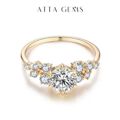 All-Synthetic D Color VVS1 Moissanite Decorated Ring, Solitaire Engagement Ring for Women, Fine Jewelry Wedding Gift R042, Solitaire Engagement Rings summerwins,summerwins