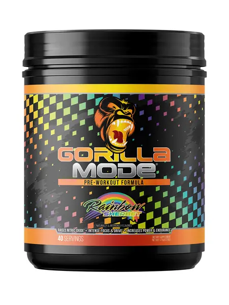 Gorilla Mode Pre-Workout - Massive Pumps, Laser Focus, Energy & Power (40 Servings)