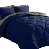 Cosybay 7-Piece Microfibre Complete Bedding Set - Queen/King Size Pumpkin Soft Reversible Down Alternative Comforter, Fitted Sheet, Pillowcases, Shams - Breathable, Lightweight All-Season, Machine Wash Home Decor Essential