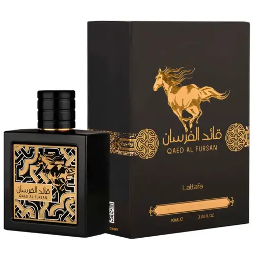 Lattafa Qaed Al Fursan Unisex Eau De Parfum (3.04 fl oz) - Floral Perfumes with Pineapple, Aromatic Perfume, Captivating Scent & Amber Woody Fragrance, Ideal Gift for All Genders