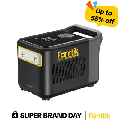 【DealsForYouDays】Fanttik X9 Ultra Portable Tire Inflator for Pickup Trucks , RV | | 3-in-1 Air Pump, Power Station, Flashlight | 6× Faster Inflator with Digital Gauge | Air Compressor for Light Truck, SUV, Compact Car Vehicle, SummerWins