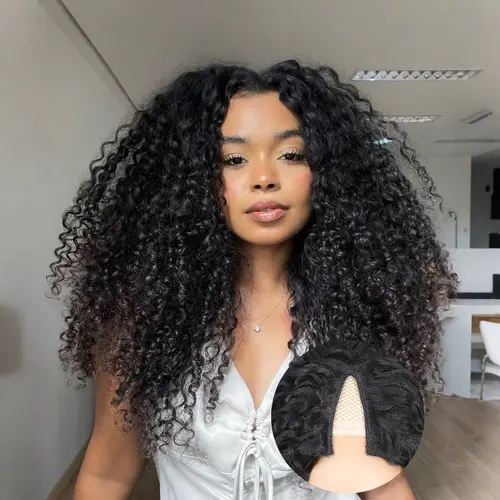 Tahikie V Part Curly Wig Straight Wig FB30 Highlight Wig Real Brazilian Human Hair Upgrade U Part Wig NO Leave Out Real Scalp Beginner Friendly 180% Density Glueless Wigs No Sew In NO Glue For Women #TikTokShopHolidayHau #SummerWins #DealsForYouDays