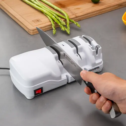 SHARPAL / Sharpeak 198H Electric Knife Sharpener with Diamond Wheels 3 Stage Electric Knives Sharpener