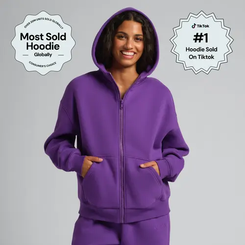 Comfrt | Basic Crop Zip Hoodie | Soft Cropped Zip Up Hoodie For Everyday Wear