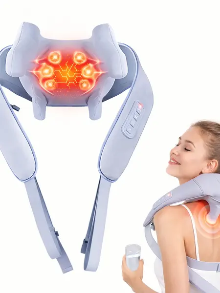 MASGRE Cordless Back and Neck Massager, Upper and Lower Back Massager with Heat, Deep Tissue 6D Kneading Massage Pillow for Shoulder, Leg and Body Muscle Pain Relief, Gifts for Valentine's Day summerwins