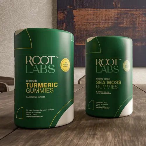 Root Labs Turmeric 60s + Sea Moss Gummies Combo 60s