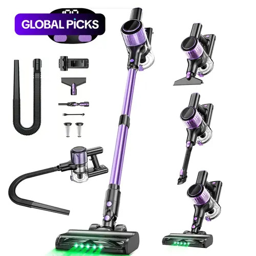 Cordless 10-In-1 Rechargeable Stick Vacuum Cleaner, Powerful Stick Vacuums, 2200mAh Battery, Super Power Suction, Lightweight Design, Ideal for Home & Low-Pile Carpets #GLOBAL PICKS