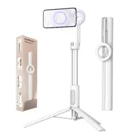 KraftGeek Magstand Magnetic Selfie Stick Tripod for iPhone and Android, 64" Phone Tripod Compatible with MagSafe, Fit for iPhone 17 and Pixel 10, MagSafe Case and Other Phones with Metal Ring