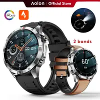 【Premium Business】Aolon GT6 Pro Rugged Outdoor Smartwatch: 1.51" AMOLED Display, LED Flashlight, Compass, Bluetooth Calling, DIY Watch Faces, Fitness Tracker, 60-Day Battery, 1ATM & IP68 Water Resistance. A great gift for men. #summerwins#DealsForYouDays