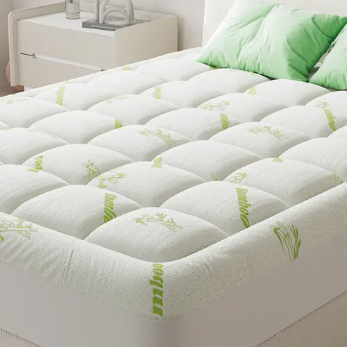 【Summer Sale】Mattress Topper Viscose Made from Bamboo Sheets Mattress Protector for Back Pain Relief Cooling for Hot Sleeping Poor Sleeper