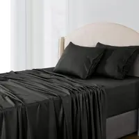 [Deals For You Days] Lux Decor Bamboo Blend Cooling Bed Sheets, 3/4 Piece Soft Breathable Bedding Set, Stay Cool All Night, Up to 16 inches Deep fitted Sheet, Silky Smooth Hotel Quality Sheets for Hot Sleepers