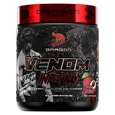 Dragon Pharma Venom Inferno Pre-Workout Fitness Supplement (40/20 Servings) Powder Healthcare Edible