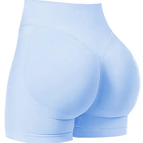Seamless Shorts for Women, 1-5 Pack Invisable Scrunch Butt Lifting Gym Seamless Booty Biker Shorts, Breathable Comfortable High Stretch Skinny Shorts, Gym Shorts, Ladies Sportswear for Indoor Outdoor Wear, Scrunch Active Shorts