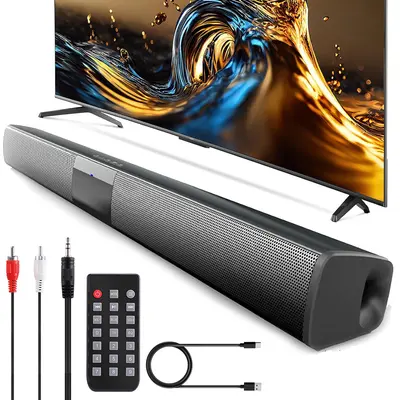 Bluetooth Soundbar Speaker For Smart TV Surround Sound System Wireless Home Theater Sound Bar Audio System with 4 Horns Remote Control Stereo