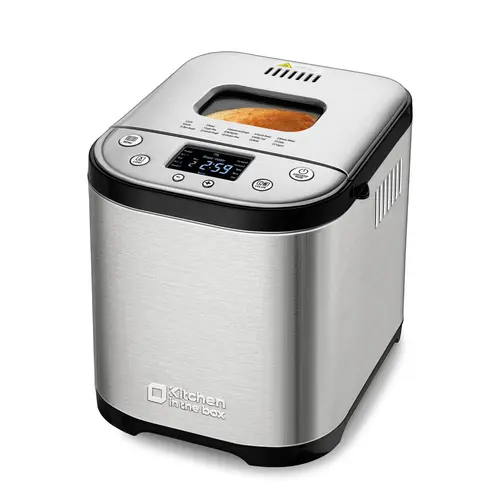 Automatic Bread Maker, 2LB 1.5LB 1LB Bread Maker Machine with  with Gluten-Free Setting, 15-in-1 Stainless Steel Bread Maker with Recipes summerwins