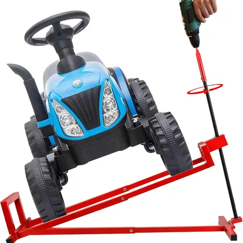 Manual Garden Tractor & Lawn Mower Lift Jack with Blade Repair Compatibility, 882 Lbs Capacity, Manual Handle - Power Tool Extension Handle, Less than 38.6''