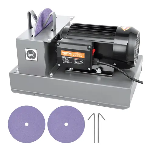 【DealsForYouDays】VEVOR Lawn Mower Blade Sharpener 1HP 750W Lawnmower Blade Sharpener with 9-inch Ceramic Grinding WheelPowerful Bench Mower Sharpening Machine for High/Low Lift BladesGator BladesFlat Blades