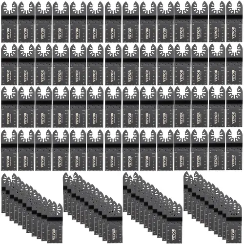 【DealsForYouDays】VEVOR 100PCS Oscillating Saw Blades Quick Release Multitool Blades KitHCS Tool Blades for Wood Plastic Metal Nails BoltsCompatible with Dewalt Dremel Fein Worx Bosch Makita Milwaukee,father'sdaygifts