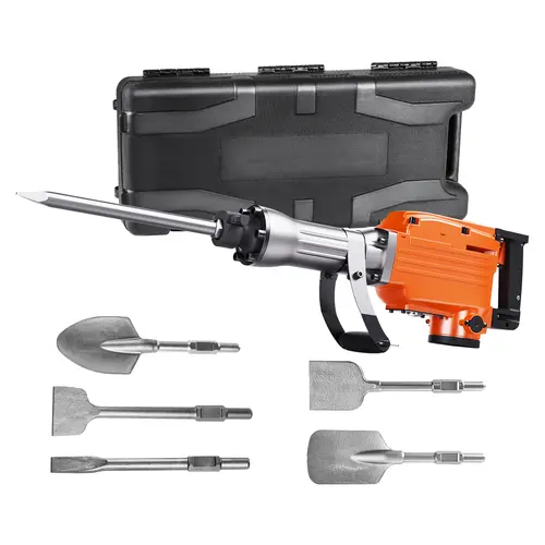 【DealsForYouDays】VEVOR Industrial Demolition Jack Hammer2200W Heavy Duty Electric Concrete Breaker with 1350 BPM6pcs Chisels Bitsand Storage Case, Demolition Hammer Jack, Corded Hammer Drills,father'sdaygifts