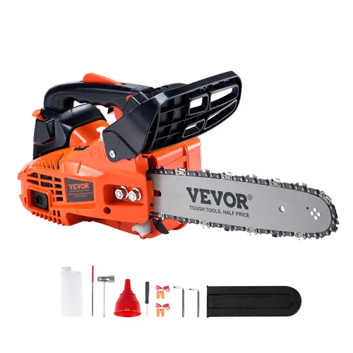 【DealsForYouDays】VEVOR Portable Gas Chainsaw, 25.4CC 12" 1.2HP Petrol-Powered Handheld Tool, Tools and Gadgets for Tree Branch Cutting, Garden Trimming, Dad Gift