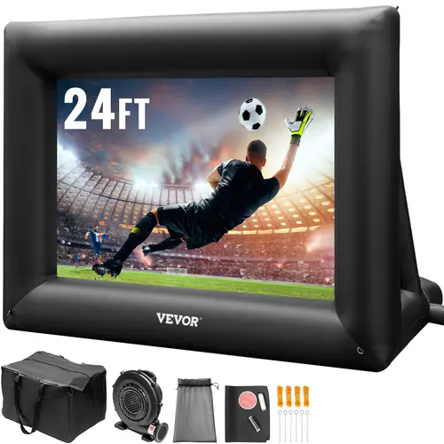 【DealsForYouDays】VEVOR Inflatable Movie Screen, Various specifications, Inflatable Projector Screen for outside with Air Blower Inflatable Screen, Oxford Fabric Material Blow Up Screen for Outdoor Movie Supports Front/Rear Projection,father'sdaygifts