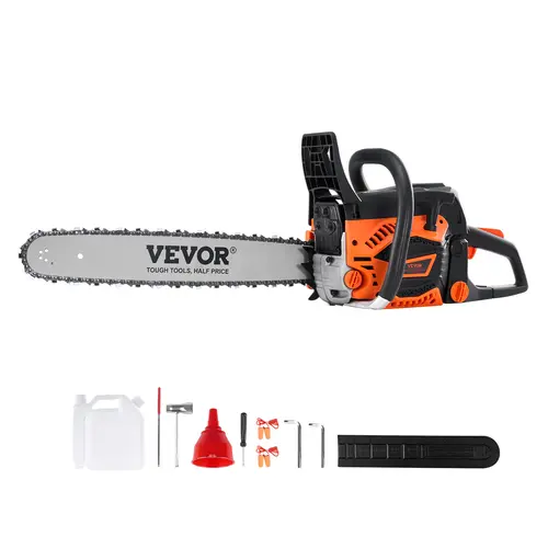 【DealsForYouDays】VEVOR Gas Chainsaw Power Tool, Various Specifications, Gasoline-Powered Handheld Cordless Petrol Saw with Saw Blades, Metal Handle, for Tree Wood Branch Cutting, Land Clearing, Portable Heavy-Duty No-Cord Saw