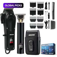 Professional Hair Clipper Set, Cordless Hair Trimmer & Accessories, Rechargeable Hair Trimmer for Men, Cordless Beard Trimmer, Hair Clippers, Hair Cutters, Ideal for Stylists, Barbershop, Salon & Home Use