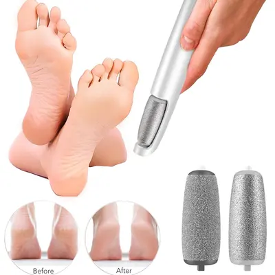 Electric Callus Remover - Portable USB Rechargeable Electronic Pedicure Tool, IPX7 Waterproof 3-Speed Scrubber for Dead Hard Cracked Dry Skin, Single Item for Wet/Dry Use, Warm Soak First Prep, Smooth Summervibes Beauty Nail Care