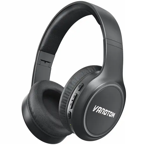 VANOTOM Wireless Headphone Foldable Bluetooth Over Ear Headset for Gaming Phones Computers Electronics Audio with 65H Playtime HIFI Sound Qualitye, Hybrid Wired Earbuds, Connection Cable | Summervibes