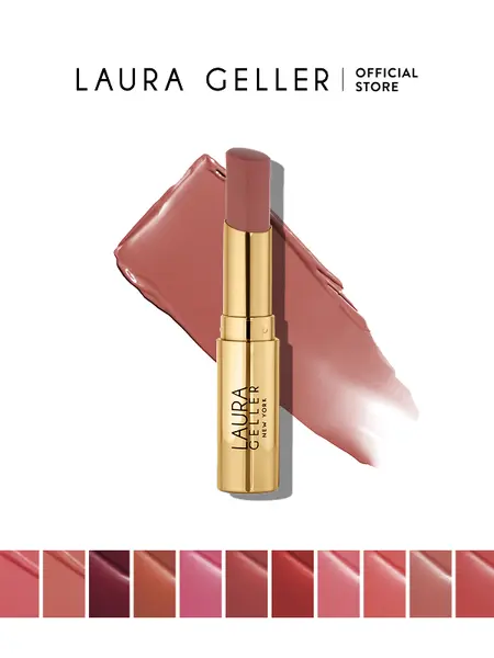 Laura Geller Jelly Balm Hydrating Lip Color - Moisturizing Squalane & Vitamin E Formula for Soft Shiny  lip combo