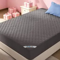 SummerWins【BEDLORE】Cooling Waterproof Bamboo Mattress Pad with Fitted Sheet, Small Copper Coin Pattern, Silent & Breathable, Ideal for Bedroom & Home Use Bed Pads
