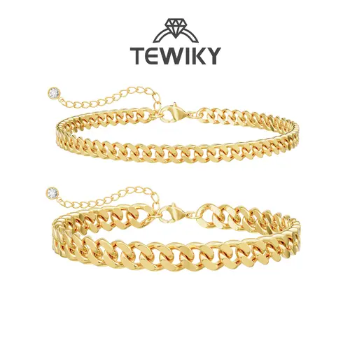 TEWIKY Ankle Bracelets For Women Waterproof Chunky Cuban Link Chain Trendy Large Layer Anklet Set Jewelry Gift for fashion For Summer Jewellery dealsforyoudays Jewlery anklet For Valentine's Day gifts summerwins