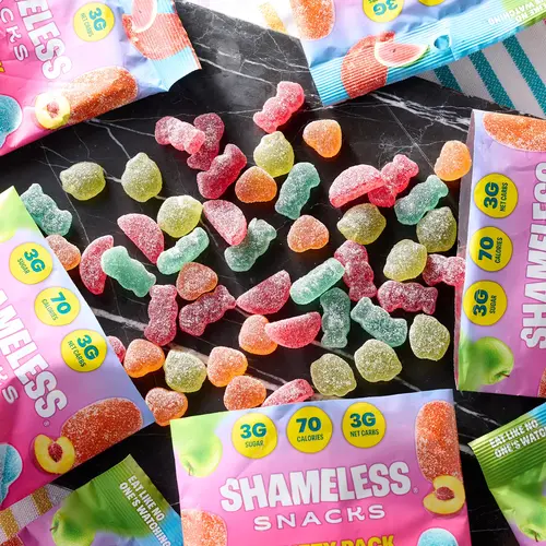 Shameless Snacks (10) 1.8oz Bags Gummy Candy Variety Pack