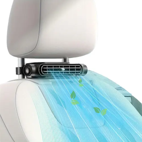 【Summer Survivals】JOYTUTUS Car Seat Fan USB Plug in Dual Turbo High Wind Power Car Interior Rear Pillow Car Fan with Independent Switch & Adjustable Air Outlet for Personalized Comfort,summerwins stuff, Fan for Car Back Seat