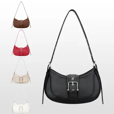KKXIU Shoulder Bags for Women Retro Crescent Hobo Handbag Y2K Underarm Purse