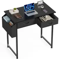 Modern Style Adjustable Multi-Function Gaming Computer Desk Stand - Apartment Office Furniture, Multiple Drawers, Storage Bag, Headphone Hook, Adjustable Legs, Durable - Ideal for Small Home Office Spaces
