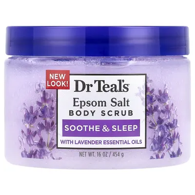 Dr. Teal's Epsom Salt Body Scrub, Lavender, 16 oz (454 g)