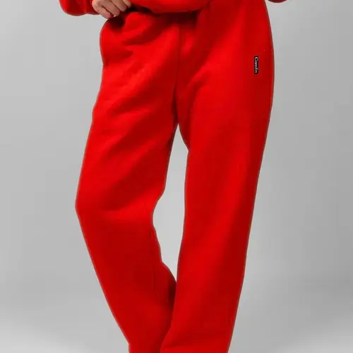 Comfrt | Love Sweatpants | Limited Edition Embroidered Heart Straight Leg Sweatpants