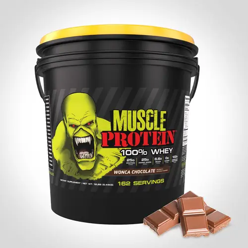 Goliath Labs Muscle Protein 100% Whey - Colossal Series, Concentrate 25g Protein 6.6g BCAAs 12 lbs Pack of 1 Edible Dietary Supplement Optimum for Gym Fitness, Muscle Recovery, Muscle Growth