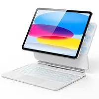 ESR Floating Keyboard for iPad A16/10th Gen& iPad Air 11/13 inch (M4/M3/M2) Keyboard,Easy-Set Floating Cantilever Stand,Precision Multi-Touch Trackpad, Backlit Keys,Adjustable Viewing Angle