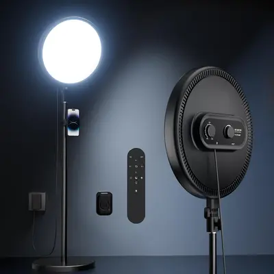 Weilisi Large Ring Light with 79" Stand, 6500K Full-Screen Selfie Ring Light with Stand and Phone Holder, Professional Big Ring Light for Live Stream, YouTube, TikTok, Makeup, Video, Barber, Photography Dimmable Led Ringlight