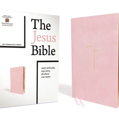 The Jesus Bible, NIV Edition, Leathersoft over Board, Pink, Comfort Print by Passion Publishing||Louie Giglio||Zondervan [Hardback Book]