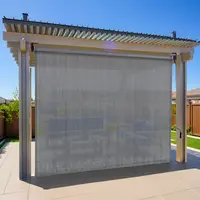 TLGREEN Outdoor Roller Sun Shade, HDPE Shade Cloth for Pergola Patio, Aluminum Tube with Cordless Wand Crank Operation, Sunshade for Outdoor Patio, Porch, and Garden ,Adjustable Canopy, outdoor patio, umbrellas for patio, sombr, umbrellas for patio