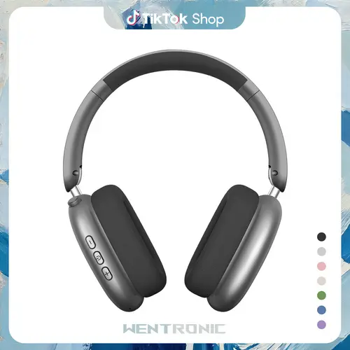 WENTRONIC Y01 Over Ear Wireless Bluetooth ANC Noise Reduction Headphones - 48H Playtime, Hybrid Noise Reduction Technology, Hi-Res Audio, Folding Design, Comfortable Soft Earpads, Built-in Mic for iOS/Android, Noise Reduction Headphone,summerwins summerwi