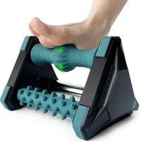 DRwiik Foot Massager for Circulation and Pain Relief, Reflexology Massage Tools with Ice Pack, Foot Roller for Neuropathy Pain Relief, Foot Health, Green