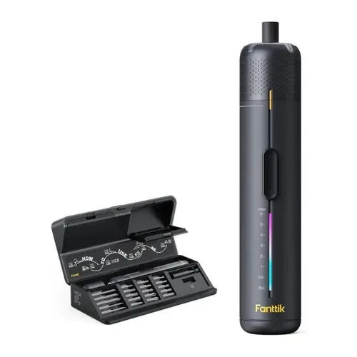 【DealsForYouDays】Fanttik S2 Pro Electric Screwdriver, Cordless Screwdriver Set, 7 Torque Settings, 0.5 to 6N.m, 20 Magnetic Bits, 1/4''Hex Shank, with 90° Angle Adapter, for Furniture, Household Repairs, SummerWins, Work Tools,father'sdaygifts